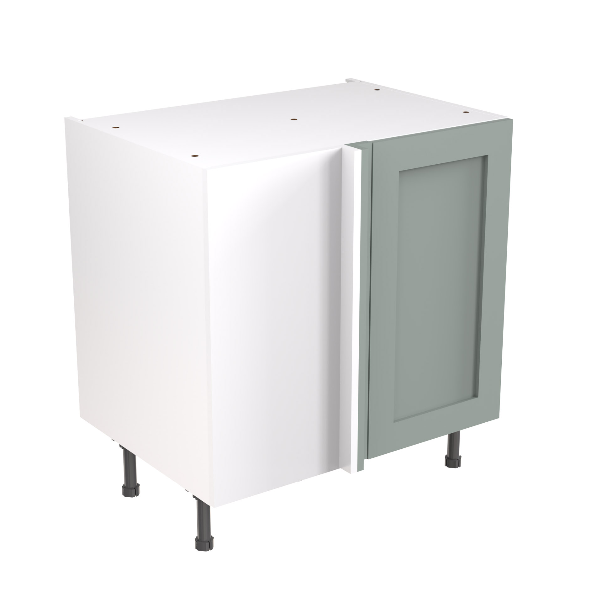 Shaker-800-Blind-Corner-RH-Base-Cabinet-Sage-Green 800 Blind Corner Base Cabinet - Image 1