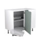 1000 Base Cabinet LH Blind Corner w/ RH Nuvola Pull-Out