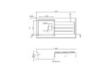 Matt Black 1 Bowl Kitchen Sink With Drainer - Image 2