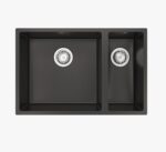 Comite| 1.5 Bowl Undermount Sink with Strainer Waste | Matt Black