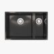 Comite | 1.5 Bowl Undermount Sink with Strainer Waste | Gloss Black