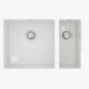 Comite| 1.5 Bowl Undermount Sink with Strainer Waste | Gloss White