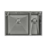 Ella | 1.5 Bowl Undermount Sink with Strainer Waste(s) | Brushed Steel