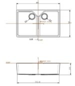 Comite | Belfast 2.0 Bowl Kitchen Sink with Strainer Waste | Gloss White - Image 2