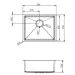 Ella | 1 Bowl Undermount Sink with Strainer Waste(s) | Brushed Copper - Image 2