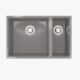 Comite | 1.5 Bowl Undermount Sink with Strainer Waste | Gloss Grey