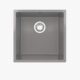 Comite| 1 Bowl Undermount Sink with Strainer Waste | Gloss Grey