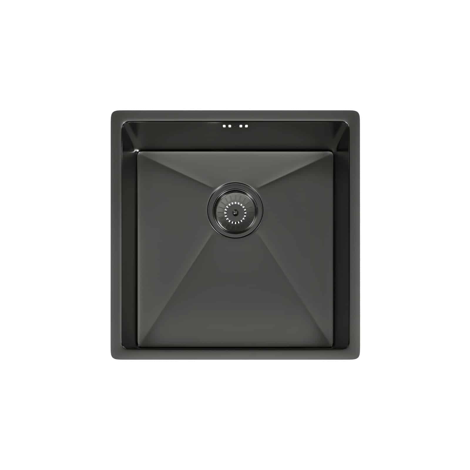 Gun metal Ella | 1 Bowl Undermount Sink with Strainer Waste(s) | Gun Metal - Image 1