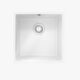 Comite | 1 Bowl Undermount Sink with Strainer Waste | Gloss White