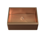 Ella | 1 Bowl Belfast Sink with Strainer Waste(s) | Brushed Copper