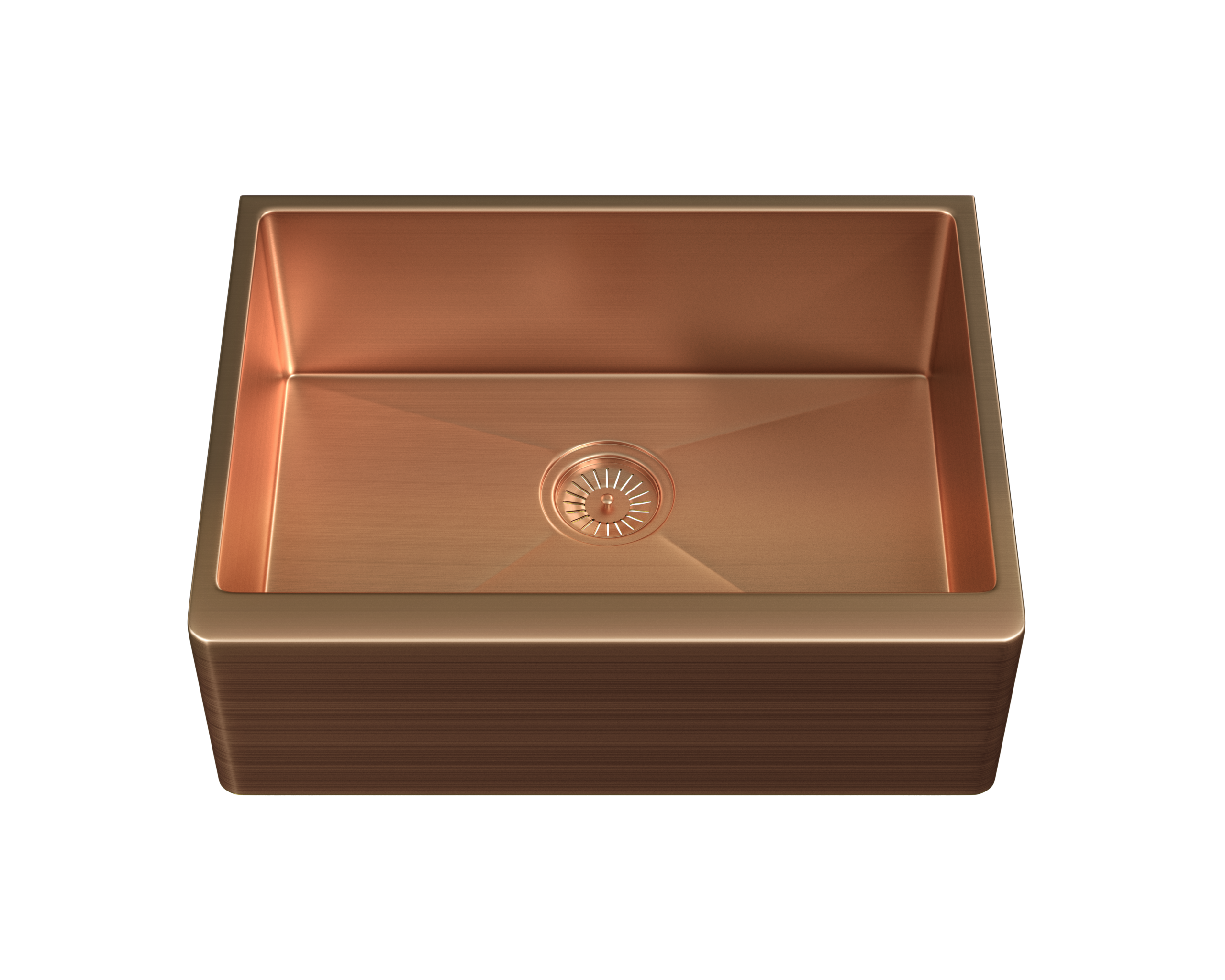 PDT-000025 (1) Ella | 1 Bowl Belfast Sink with Strainer Waste(s) | Brushed Copper - Image 1
