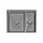 Ella | 1.5 Bowl Undermount Sink with Strainer Waste(s) | Brushed Steel
