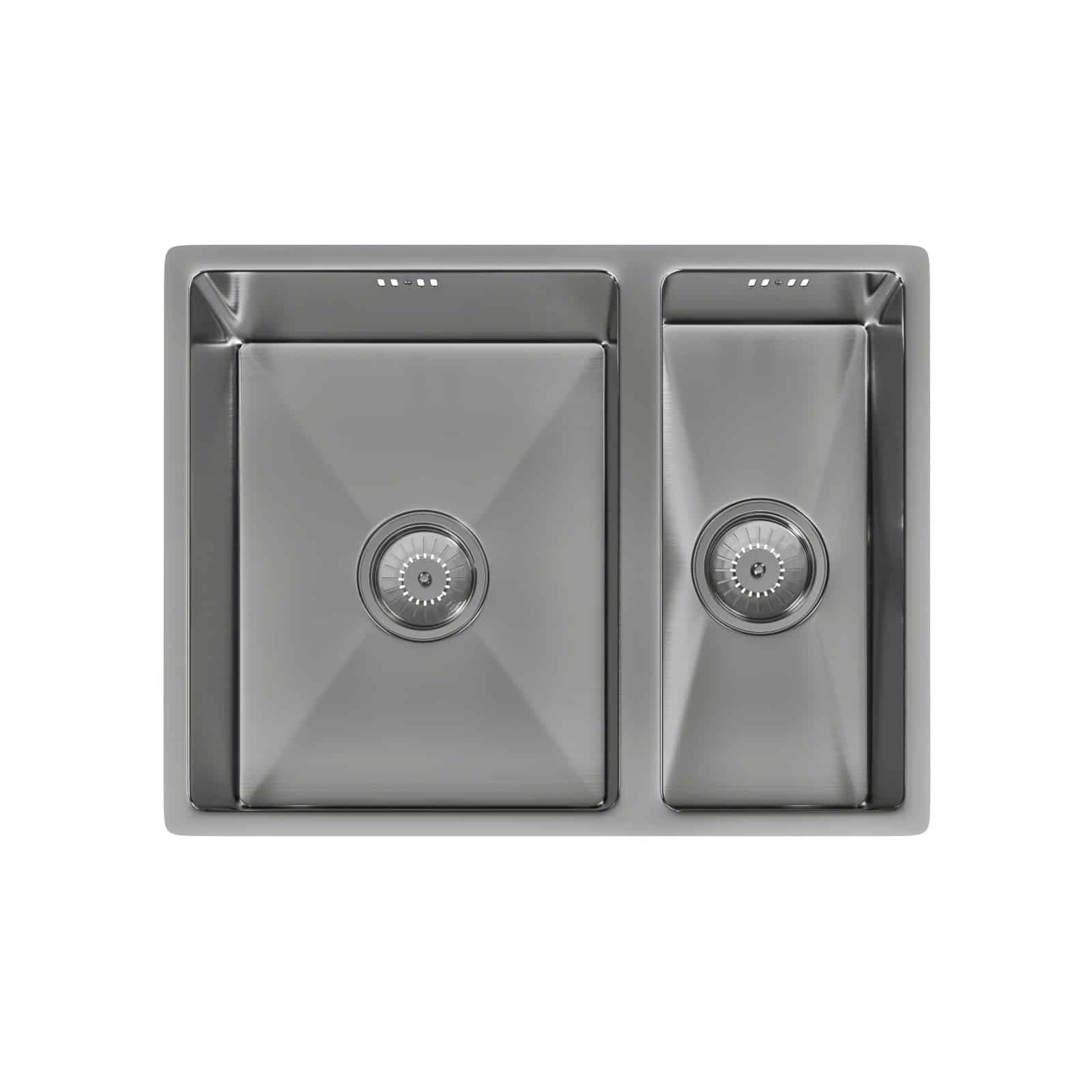 Stainless 550 Ella | 1.5 Bowl Undermount Sink with Strainer Waste(s) | Brushed Steel - Image 1