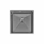 Ella | 1 Bowl Undermount Sink with Strainer Waste(s) | Brushed Steel