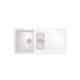 Comite | 1.5 Bowl Kitchen Inset Sink & Drainer with Strainer Waste | Matt White
