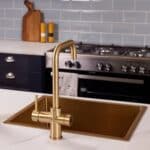 Impromta Biometric Brushed Gold 3-in-1 Square Neck Boiling Hot Water Tap - Image 3