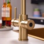 Impromta Biometric Brushed Gold 3-in-1 Square Neck Boiling Hot Water Tap - Image 5