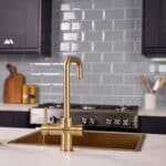 Impromta Biometric Brushed Gold 3-in-1 Square Neck Boiling Hot Water Tap - Image 4